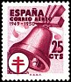 Spain 1949 Pro Tuberculous 25 CTS Brown Edifil 1069